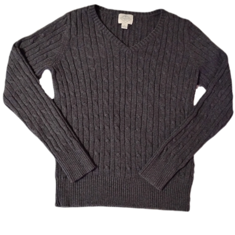St. John's Bay Charcoal V-Neck Sweater